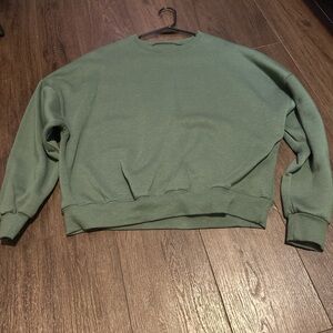 SHEIN Green Crew Neck Sweater